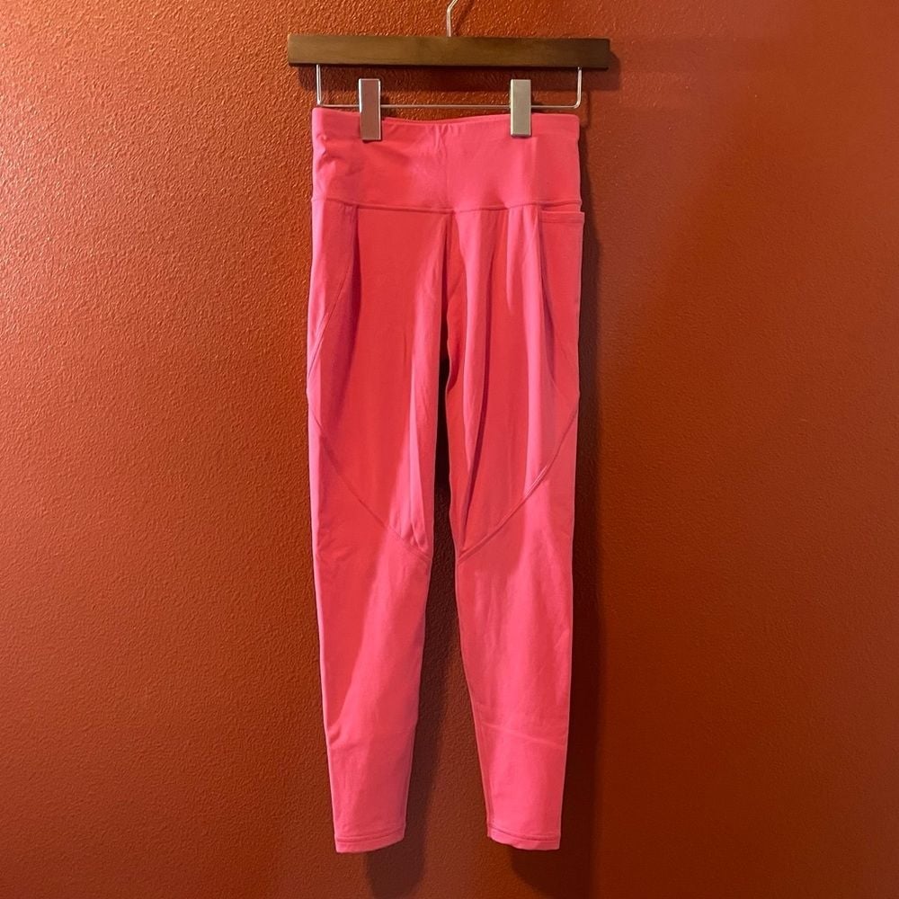 Sweaty Betty Power 7/8 Length Hot Pink Activewear Workout Yoga Leggings