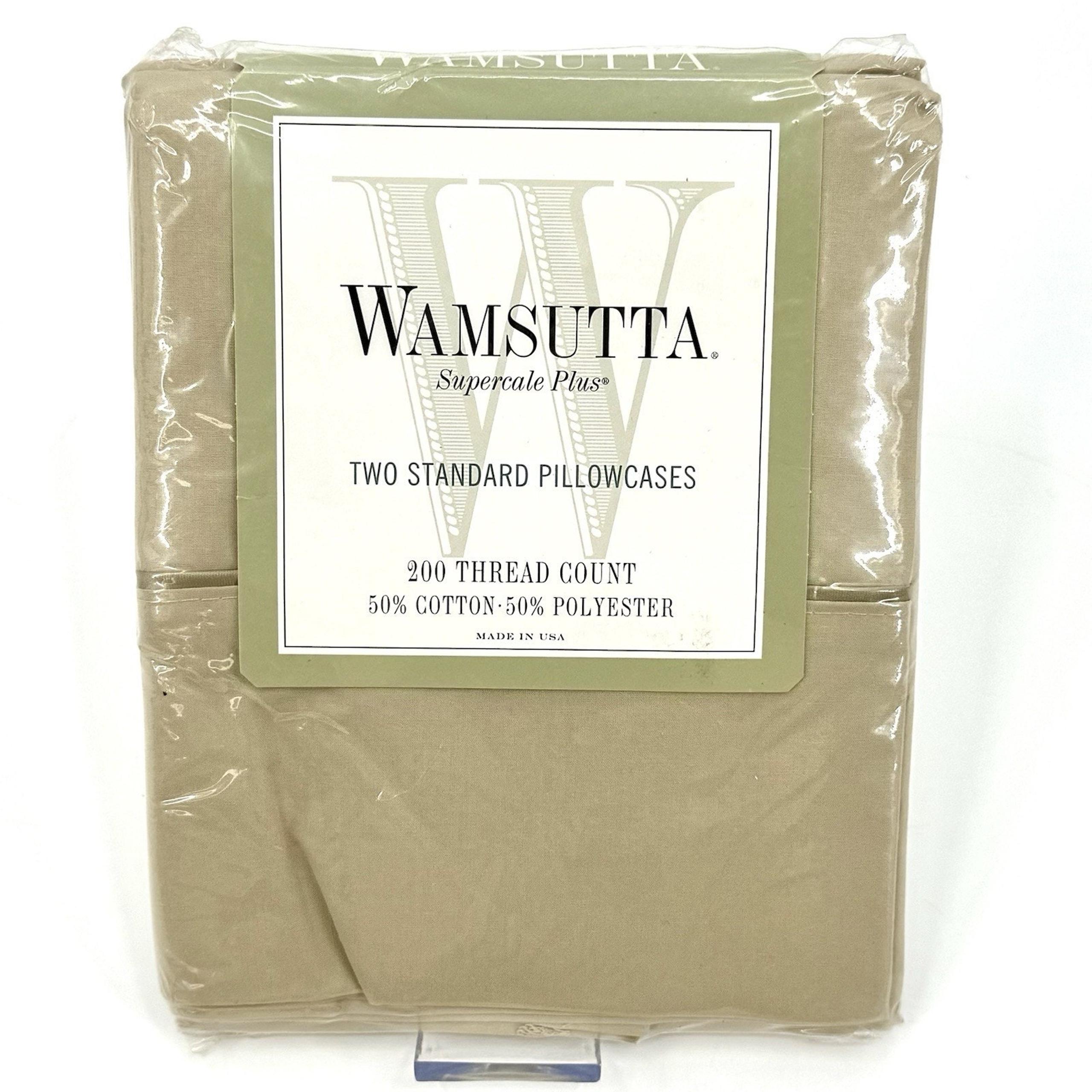 Set 2 NIP New Vintage Wamsutta Supercale Plus Percale Birch Standard Pillowcases