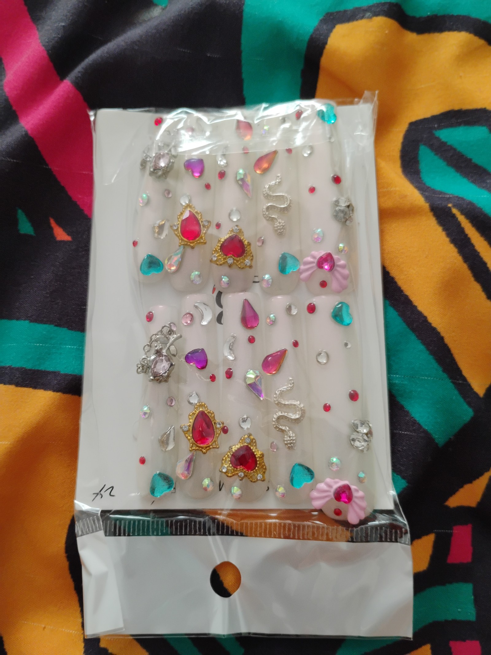 Bling Press On Nails XXL Size Large