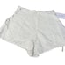 New Lovers + Friends White Eyelet Side Tie Mini Shorts