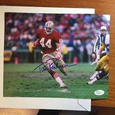 SF 49ers Tom Rathman sign 8x10