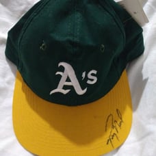 New Sports Specialties Vintage MLB Oakland Athletics Snap Back Autographed Hat