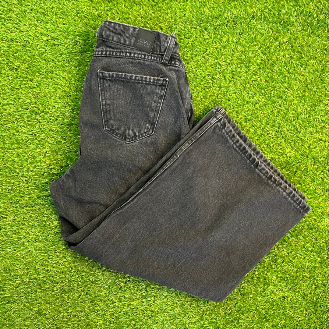 KOAJ Women's Black Baggy Jeans - Culotte Fit - Size 12 - Excellent Condition