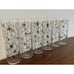 Libbey Safedge Glassware Atomic Galaxy Starburst Collins Glasses Set Of 8 MCM 7”