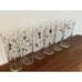 Libbey Safedge Glassware Atomic Galaxy Starburst Collins Glasses Set Of 8 MCM 7”