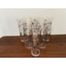 Libbey Safedge Glassware Atomic Galaxy Starburst Collins Glasses Set Of 8 MCM 7”