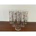 Libbey Safedge Glassware Atomic Galaxy Starburst Collins Glasses Set Of 8 MCM 7”