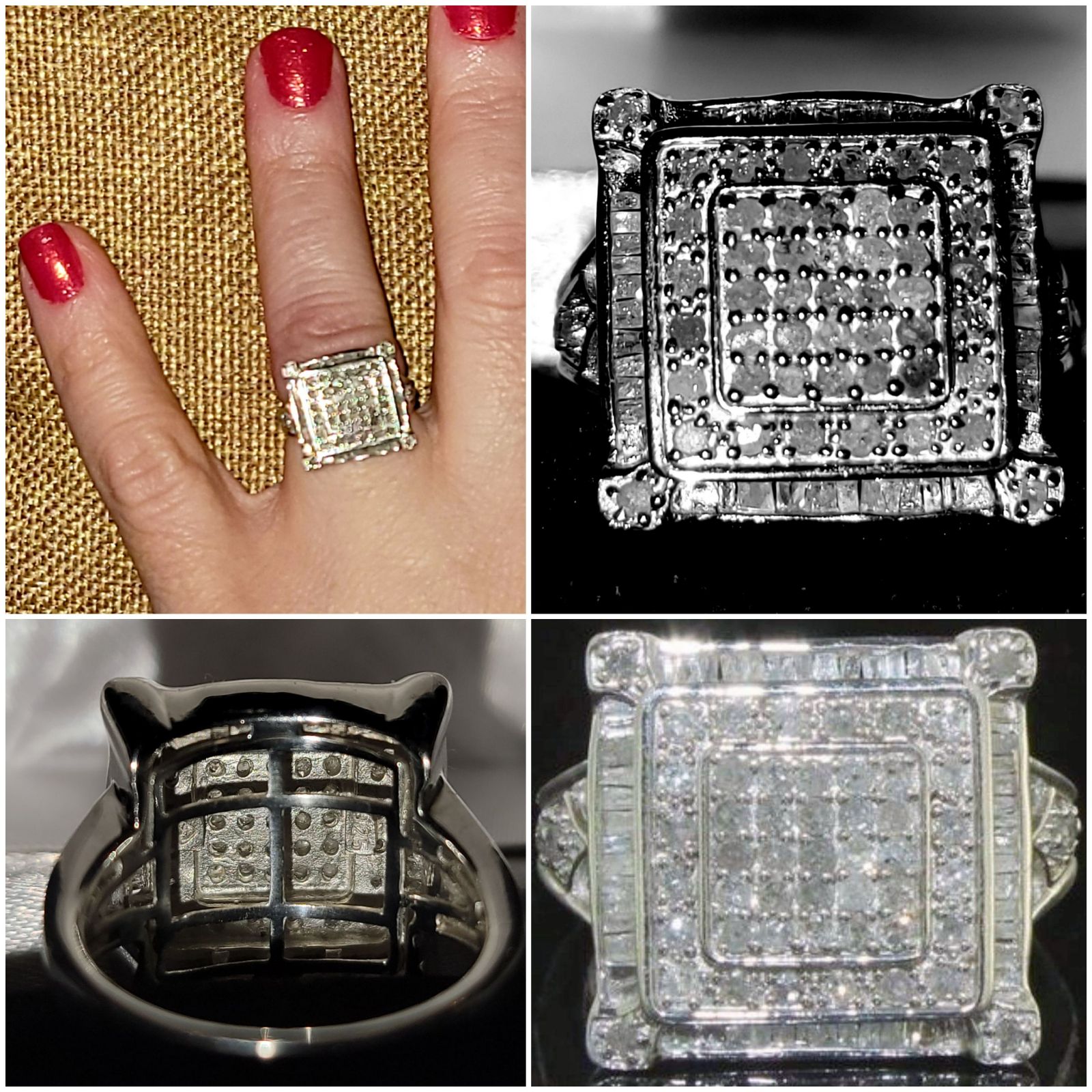 1 CT Diamond Princess Style Ring