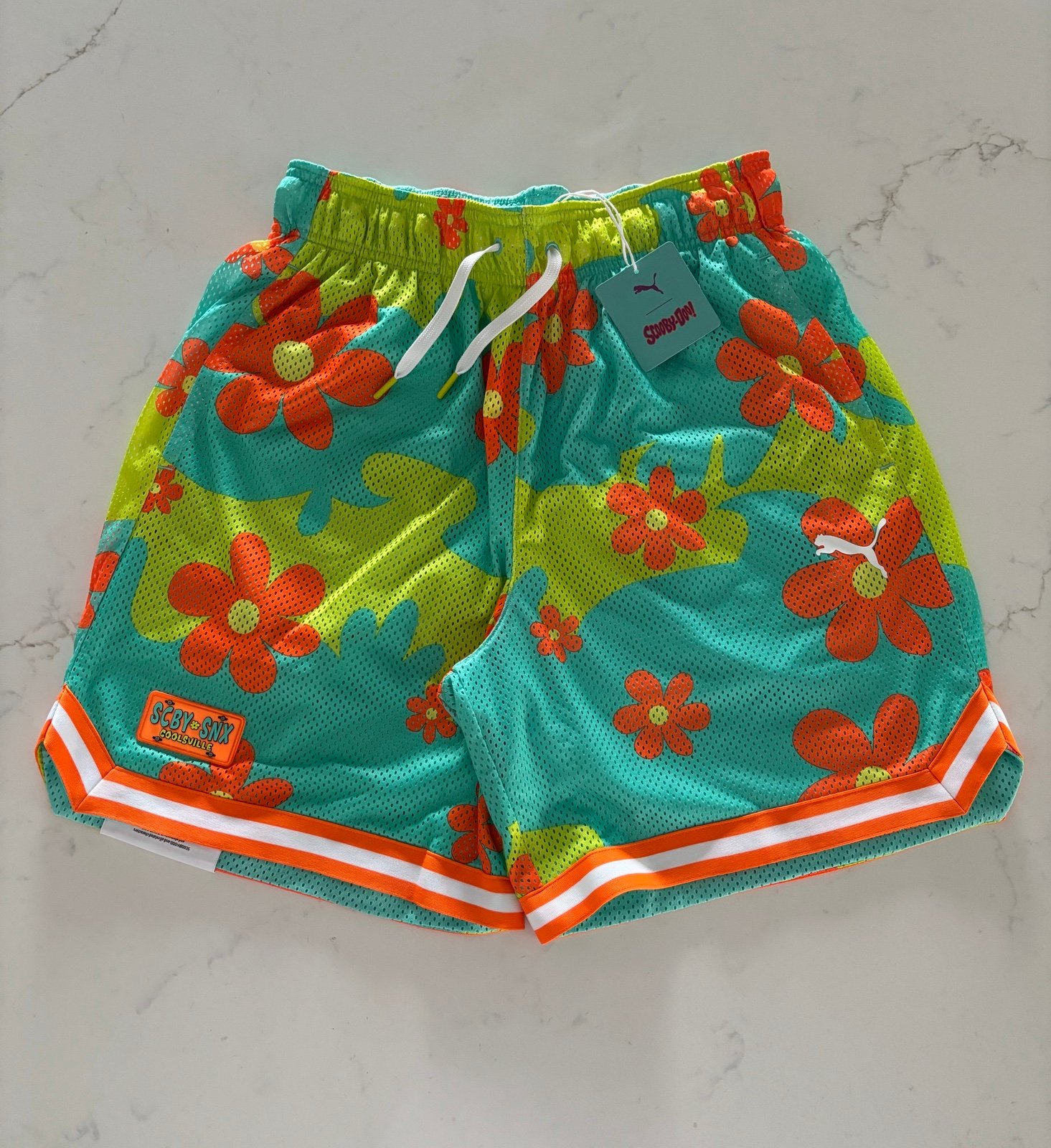 PUMA Hoops x Scooby Doo Shorts Mens Size Small