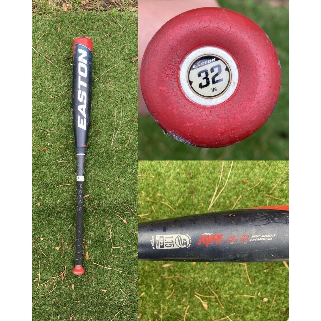 32in Easton Red Adv Hype baseball Bat (-10) Composite 22 oz SL22HYP10 2.75