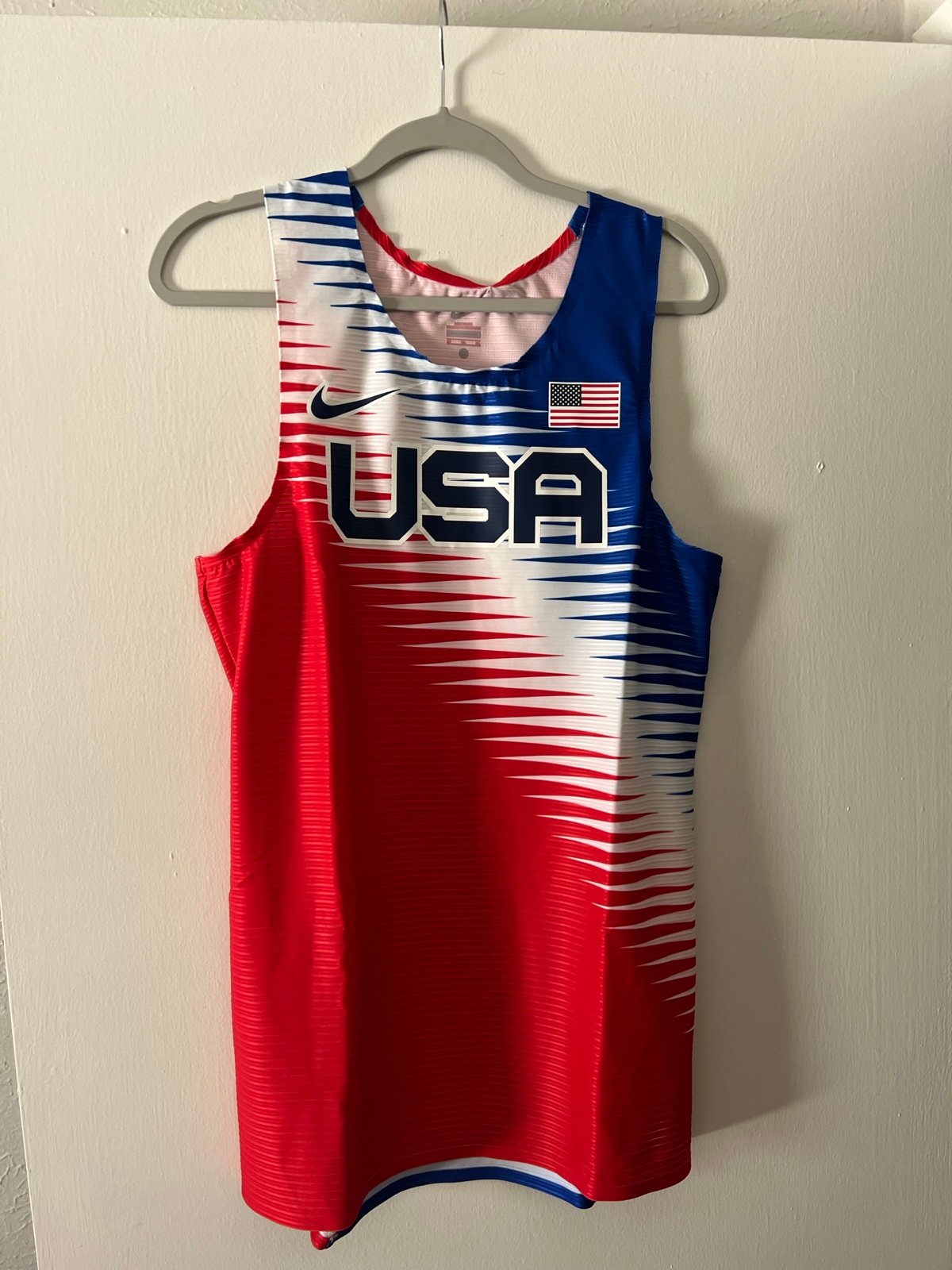 Nike USA International Team Pro Elite Track Singlet (CV0006-636) Size L Men