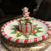 New Fitz & Floyd Bear Large Christmas Chips & Dip Platter