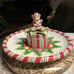 New Fitz & Floyd Bear Large Christmas Chips & Dip Platter