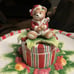 New Fitz & Floyd Bear Large Christmas Chips & Dip Platter