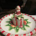 New Fitz & Floyd Bear Large Christmas Chips & Dip Platter