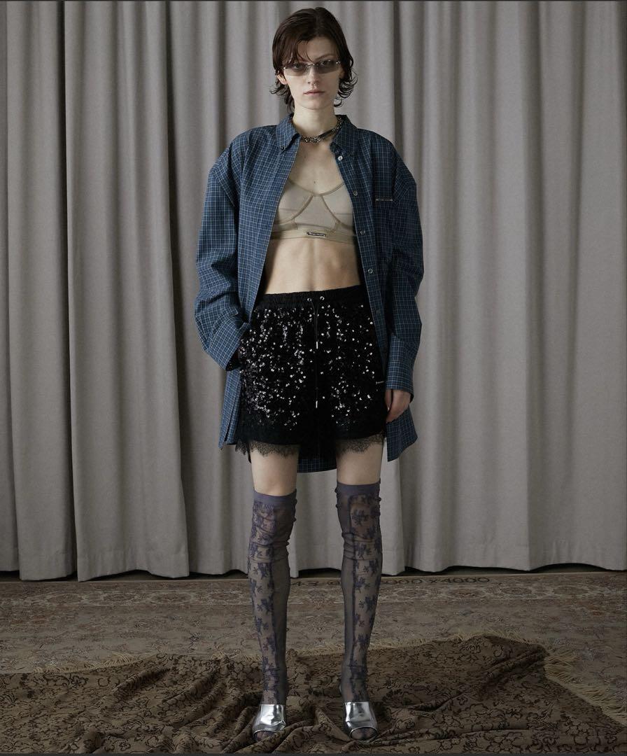 PRANK PROJECT Sequin Lace Short Pants