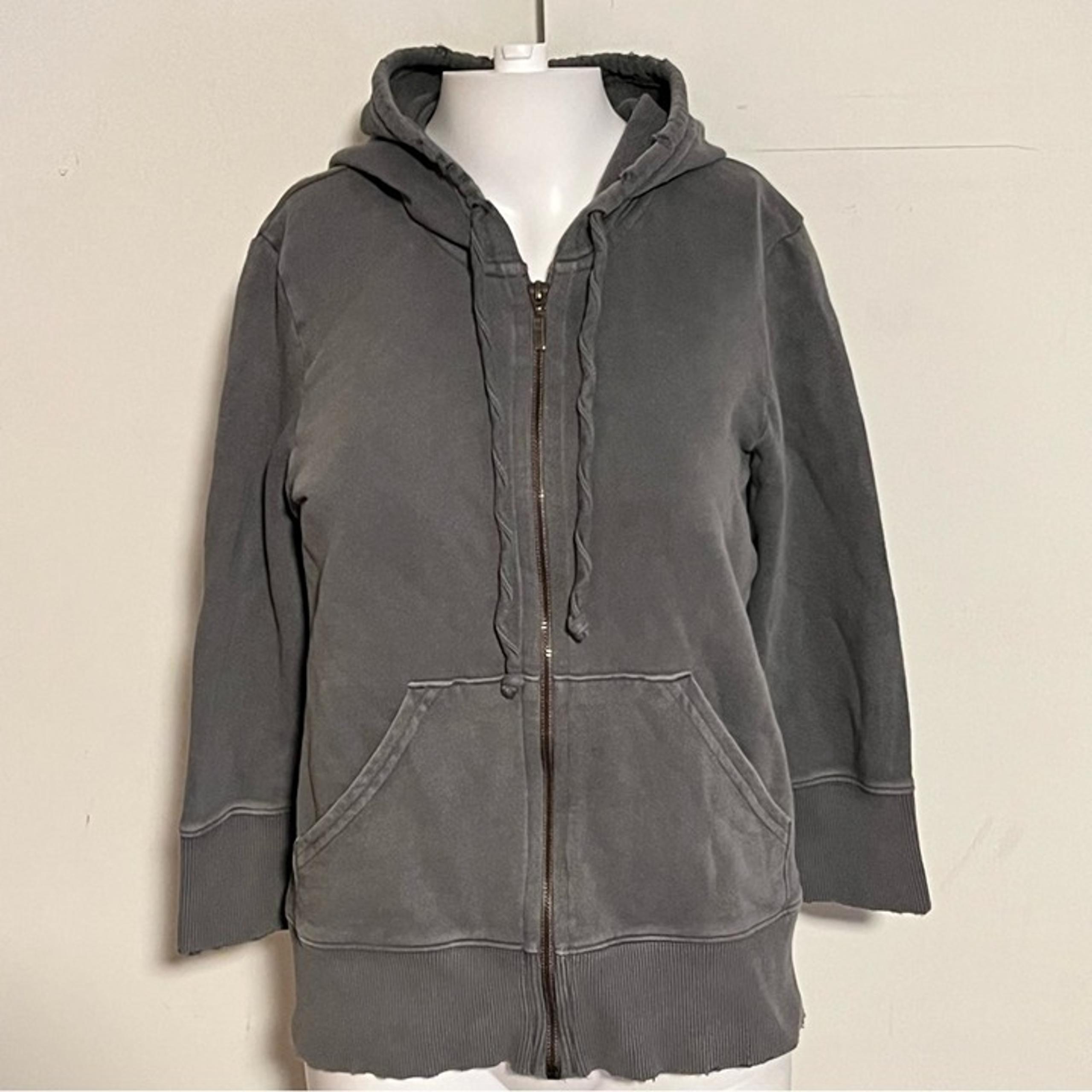 Free People “Distressed” Deconstructed Zip Hoodie