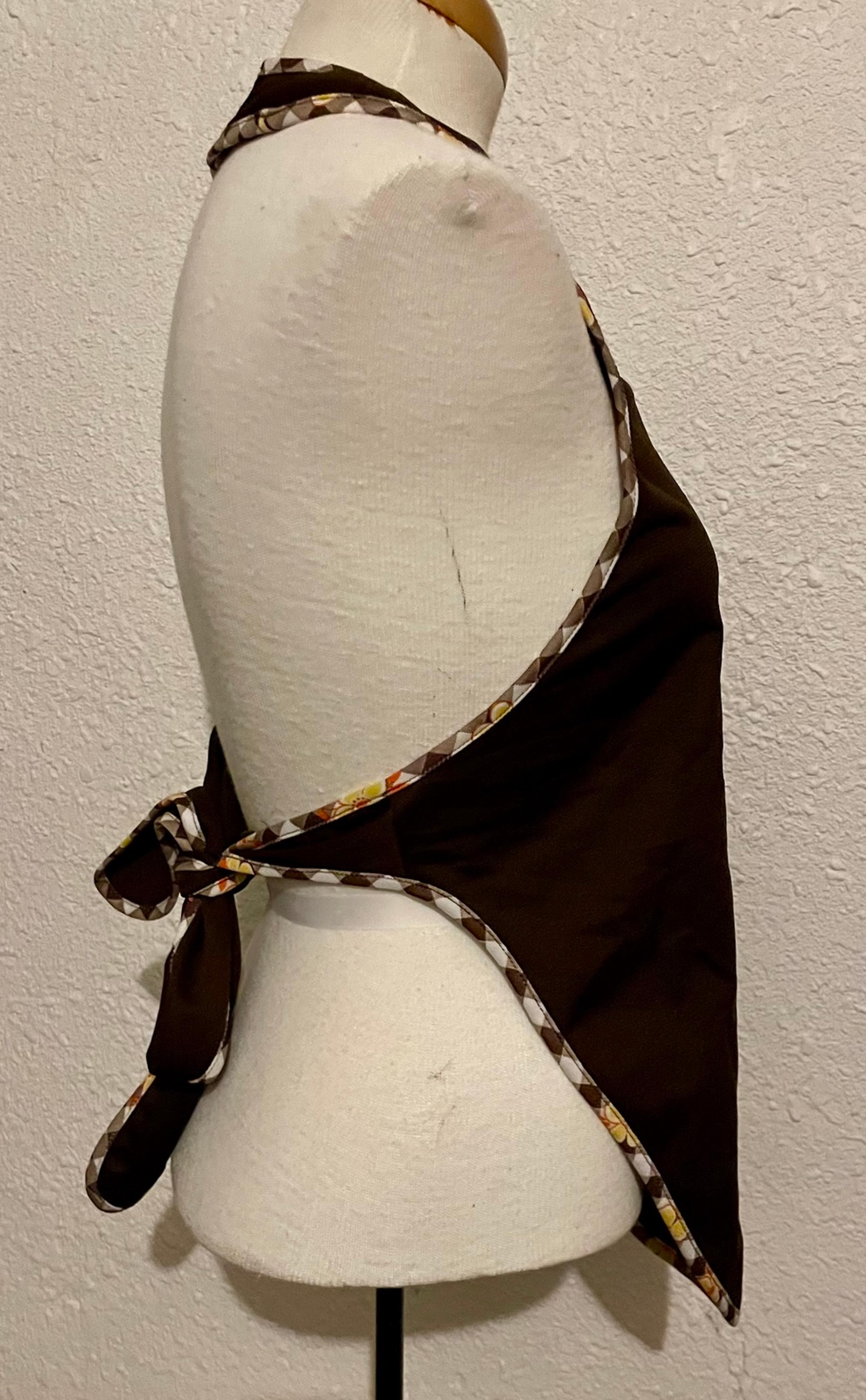 Vintage 1970’s Hippie Boho Open-Back Halter Top Size Medium