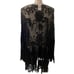 NWT Lane Bryant Sheer Floral Embroidered Bell Sleeve Top Boho Babydoll 22/24