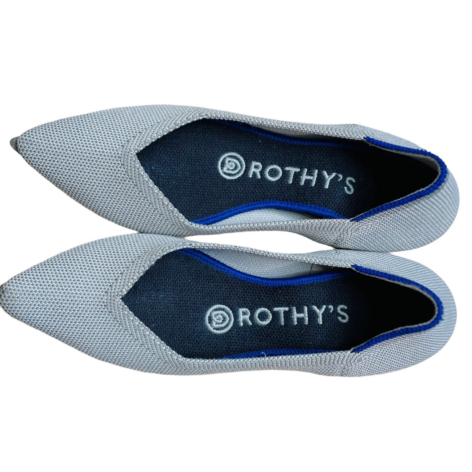 Rothys The Point Grey Flat Shoes Size 5 Womens - detail