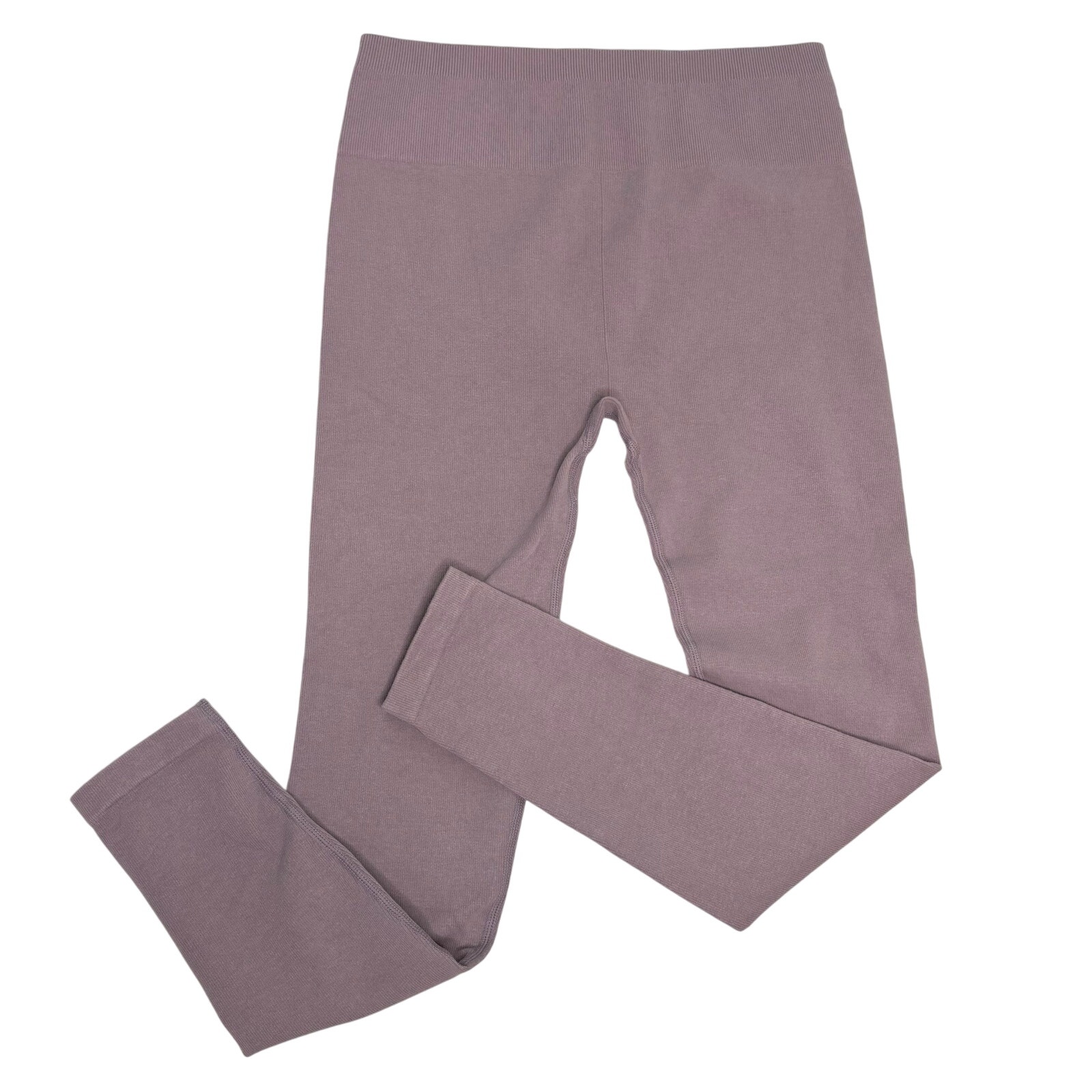 Everlane Ribbed Seamless Legging High Waist Light Purple XL
