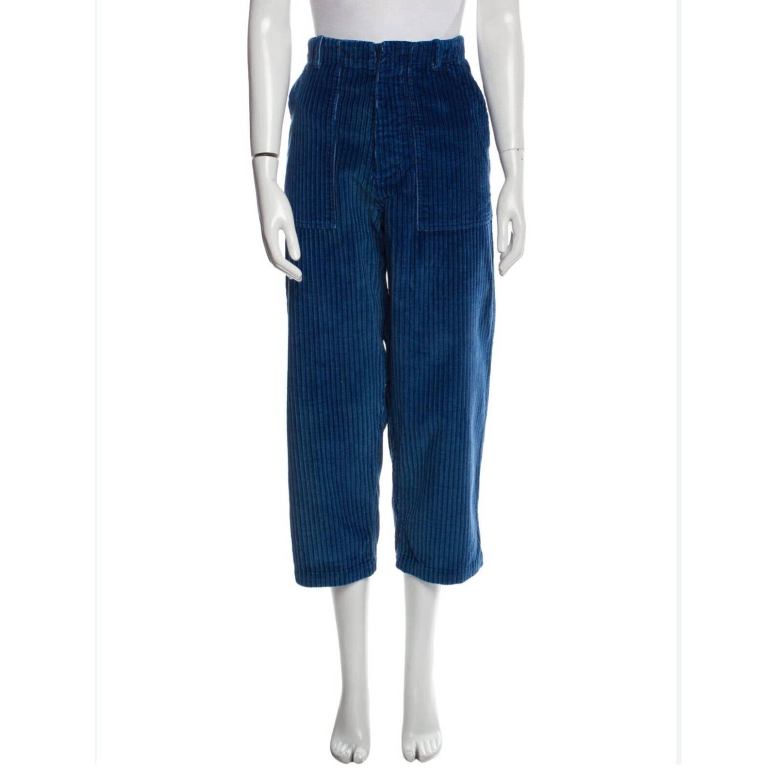 Caron Callahan HOWELL Corduroy PANT INDIGO MOLESKIN Workwear Blue Trouser M 355
