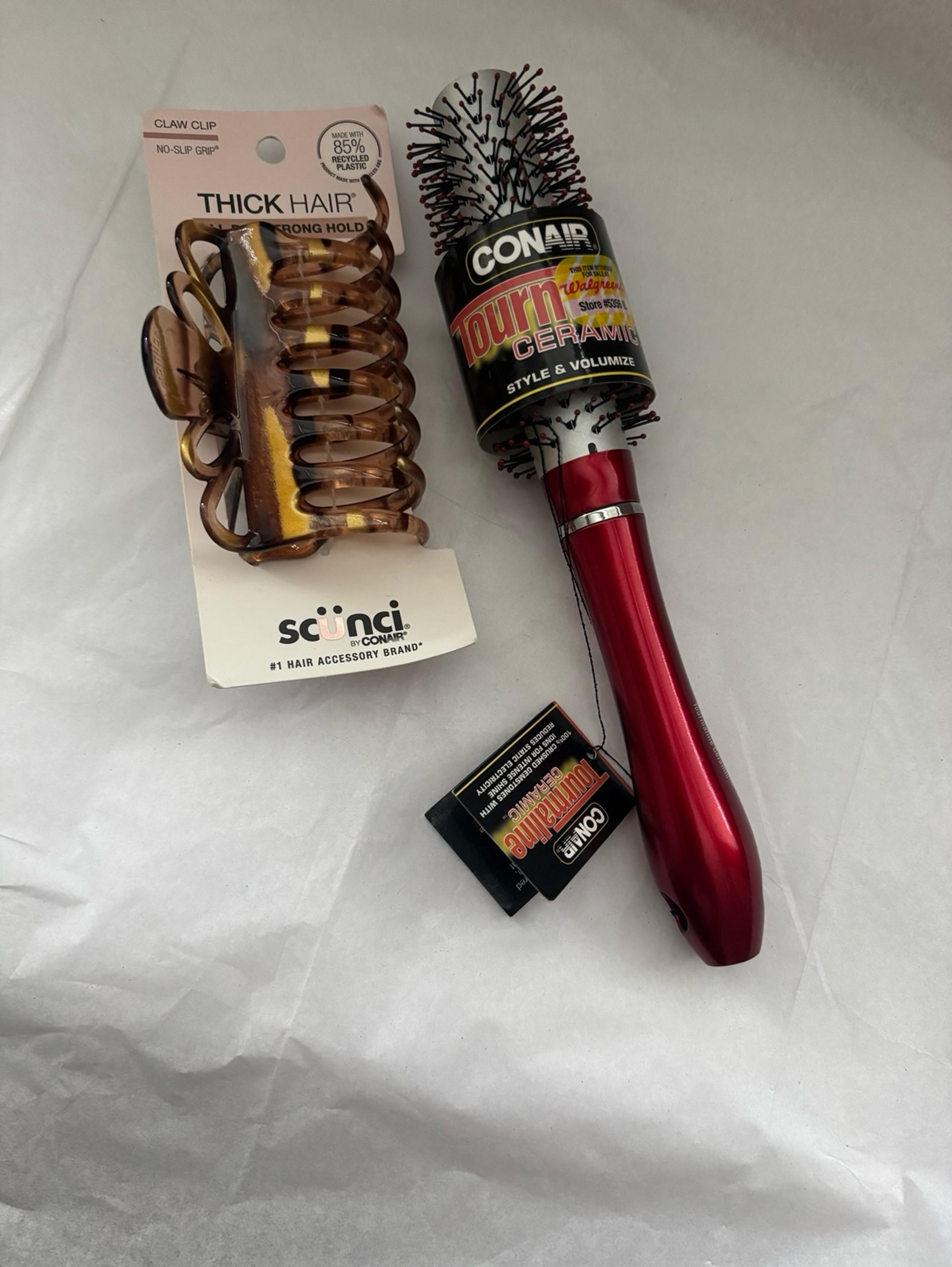 Conair Ceramic Brush with Claw Clip