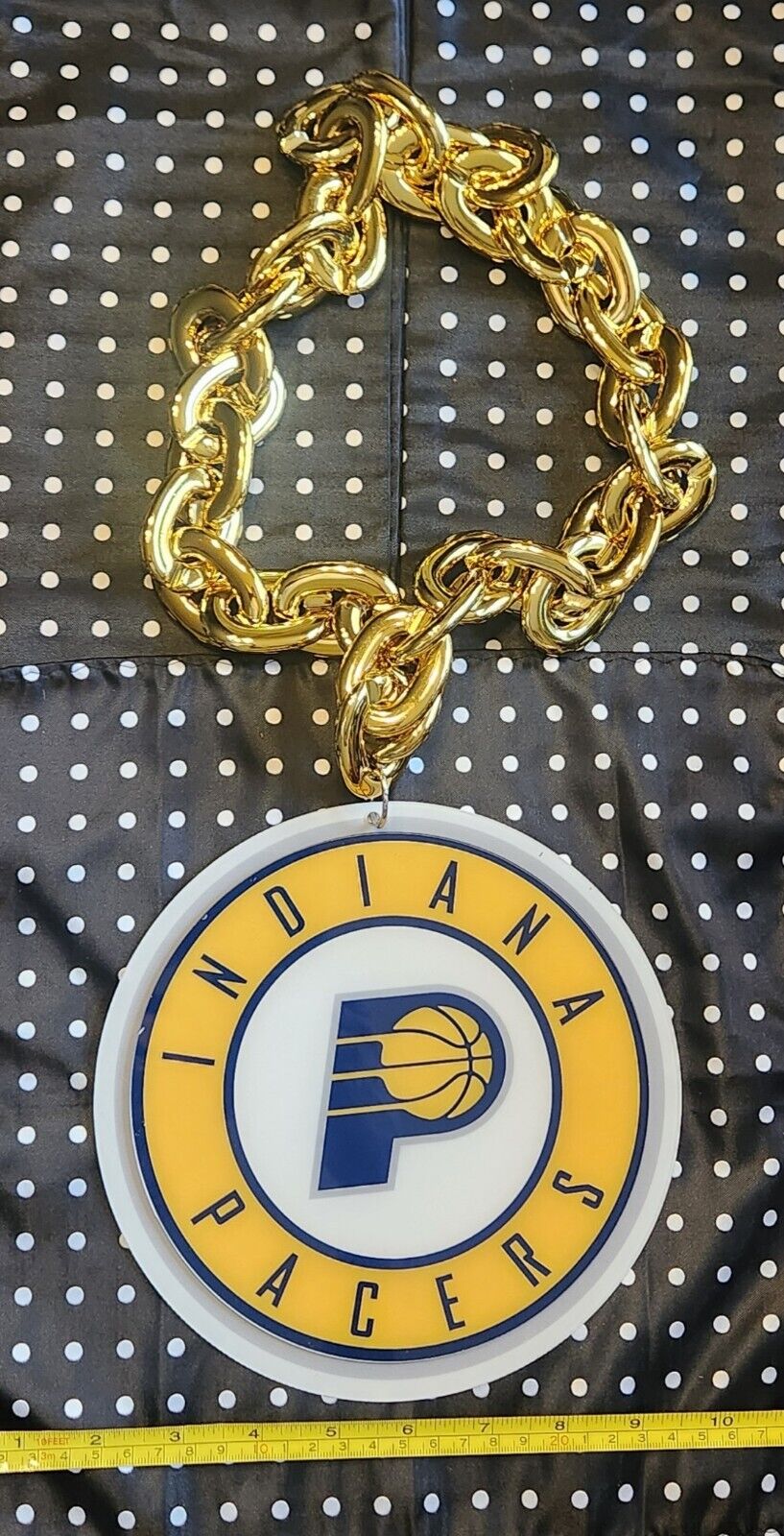 Indiana Pacers Acrylic Oversized NBA Basketball Chain Necklace
