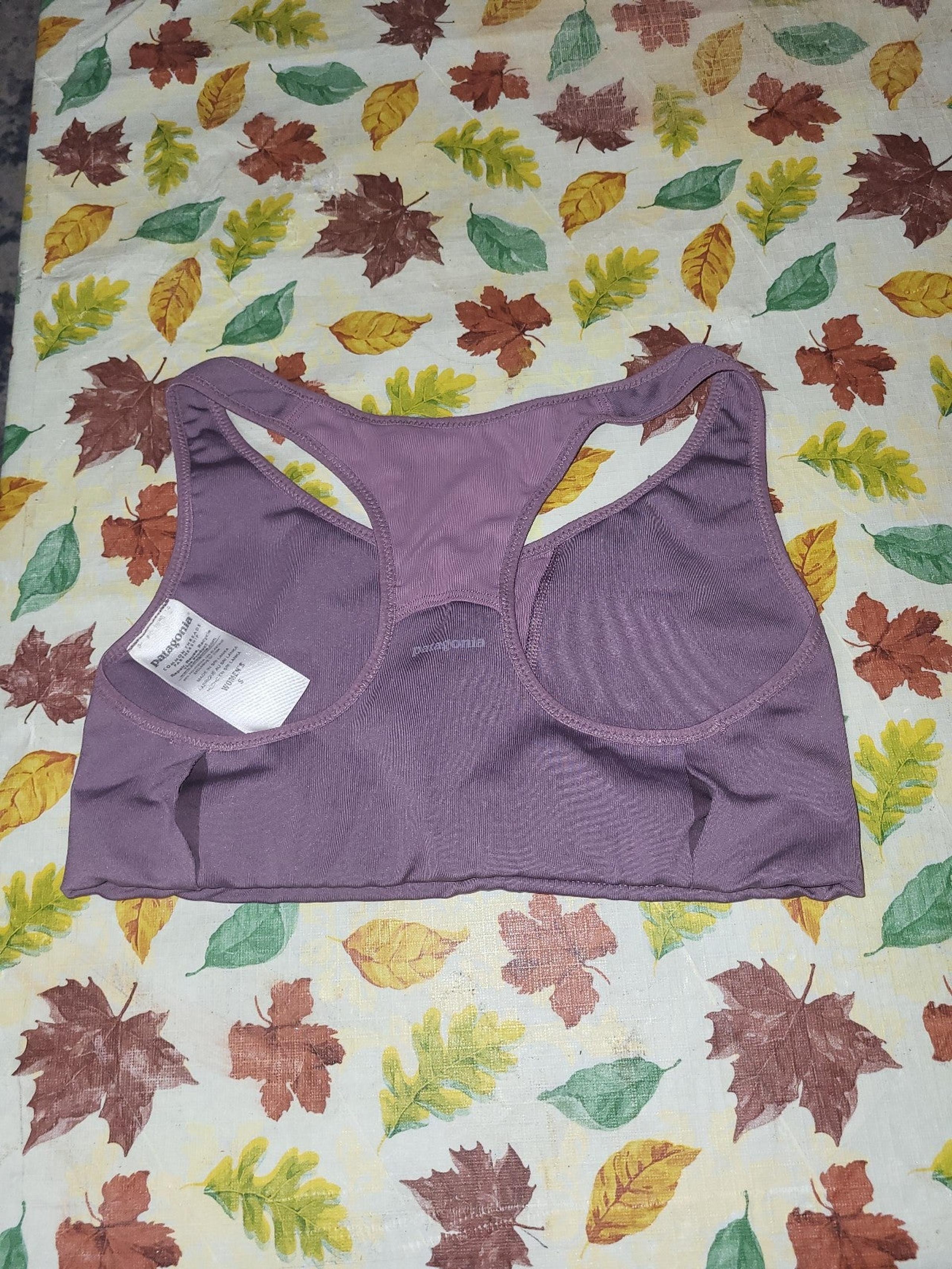 Patagonia Women's Compression Sports Bra Mesh Back Purple Size Small