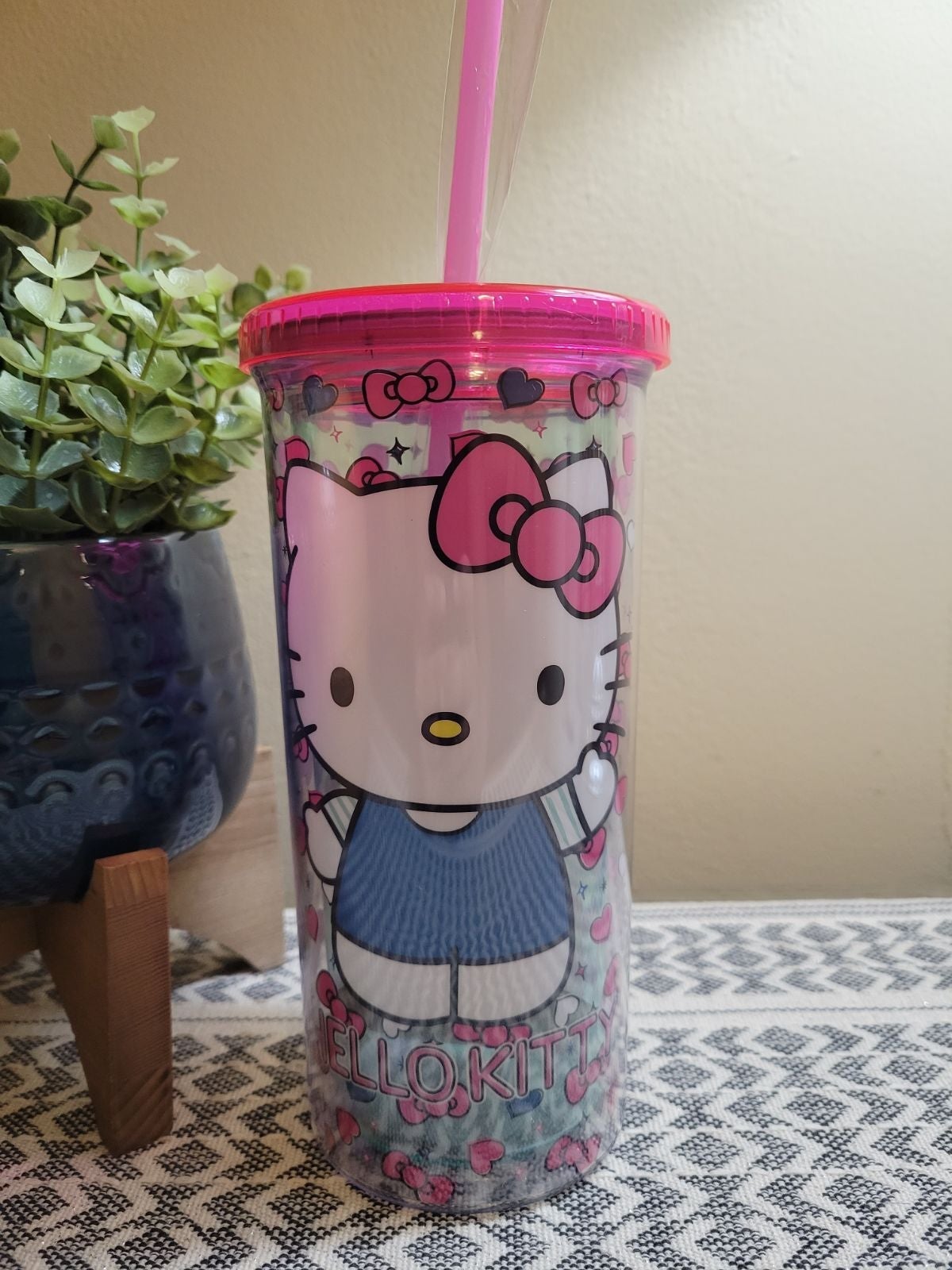 sale online discount Hello kitty Tumbler with straw Vintage & collectibles sale online discount Hello kitty Tumbler with straw Vintage & collectibles