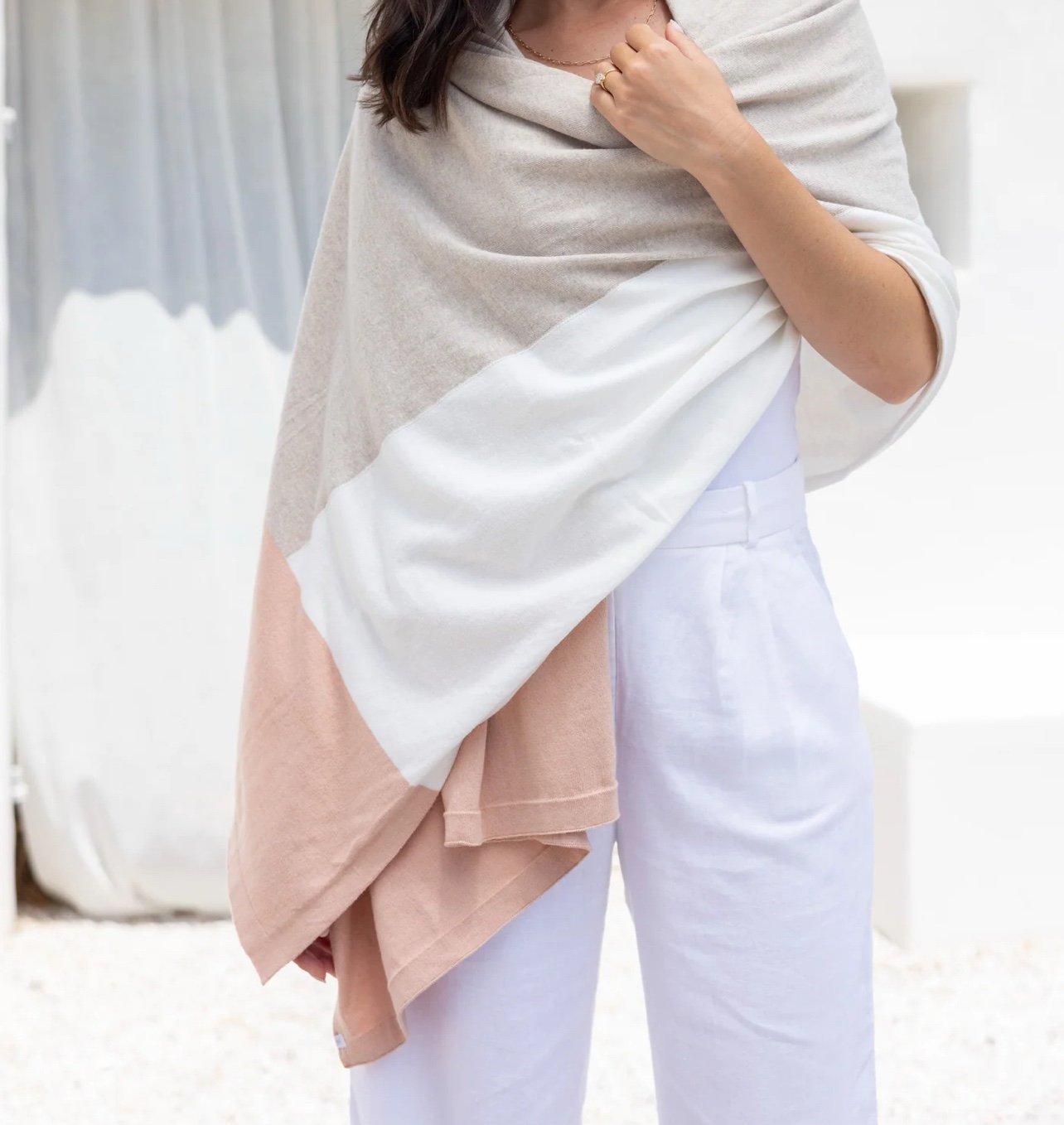 Zestt Organics scarf and blanket