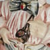 Vintage Italy Cowboy Ceramic Figurine Winking Holding Pipe Hand Painted