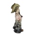 Vintage Italy Cowboy Ceramic Figurine Winking Holding Pipe Hand Painted
