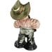 Vintage Italy Cowboy Ceramic Figurine Winking Holding Pipe Hand Painted
