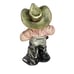 Vintage Italy Cowboy Ceramic Figurine Winking Holding Pipe Hand Painted