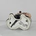 Vintage Italy Cowboy Ceramic Figurine Winking Holding Pipe Hand Painted