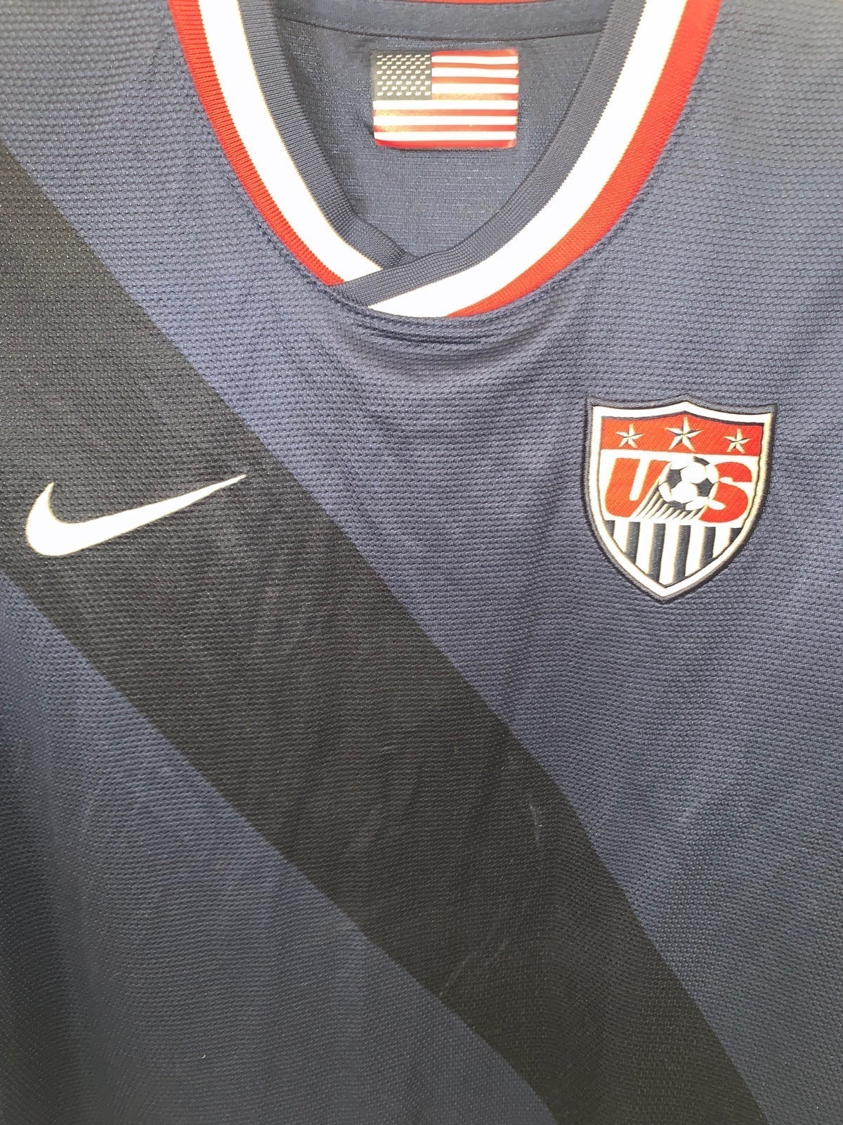 USA US Soccer 2012/2013 Away Nike Dri-Fit store Kit Jersey USMNT M Red White Blue