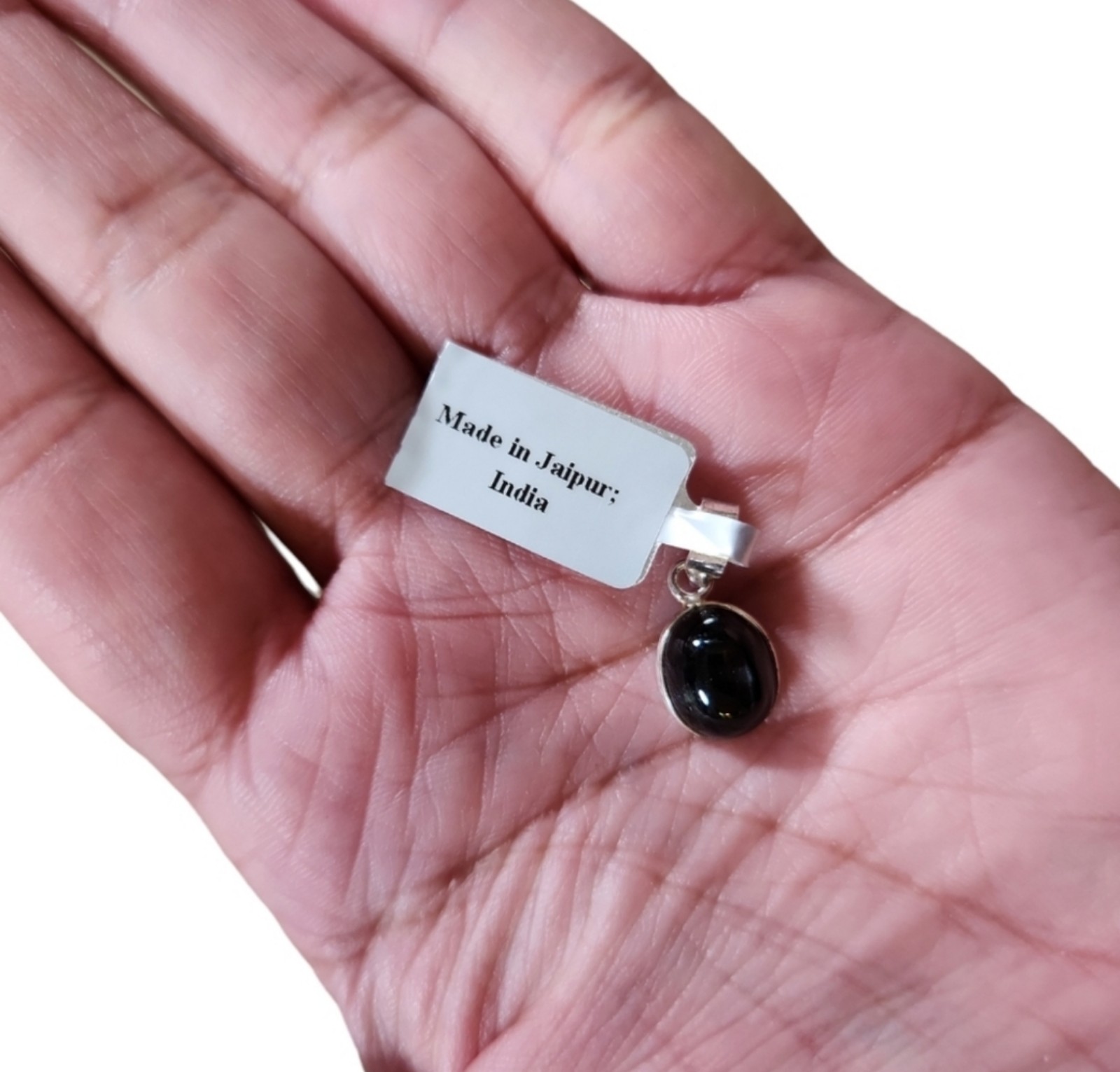 925 TGGC Black Onyx Pendant Jaipur India 1