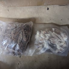 Puppy treat duck jerky & bunny total 2 KG. Plenty protein