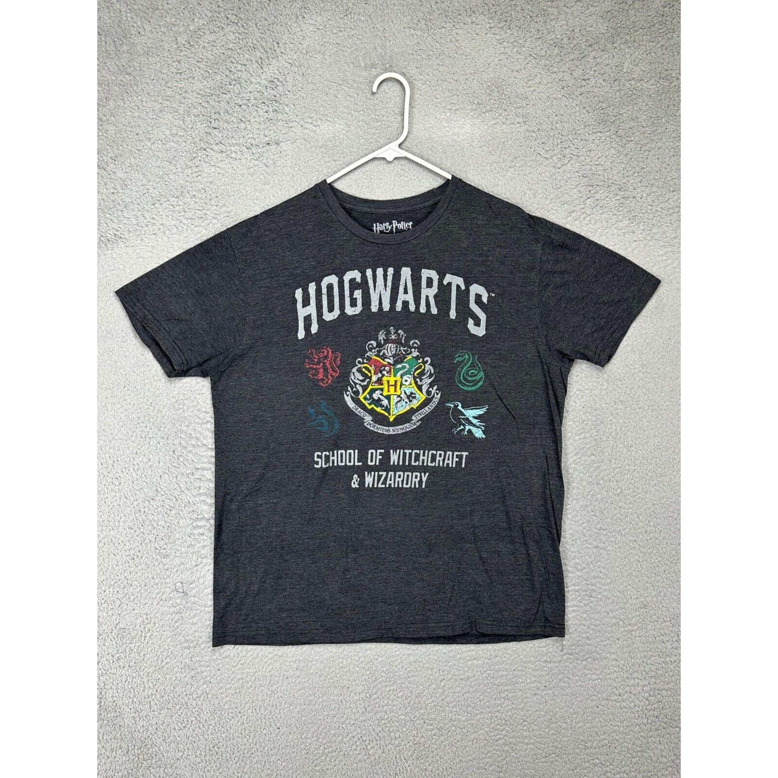 Harry Potter Shirt Boys XL Black T-Shirt School Of Witchcraft And Wizardry Youth