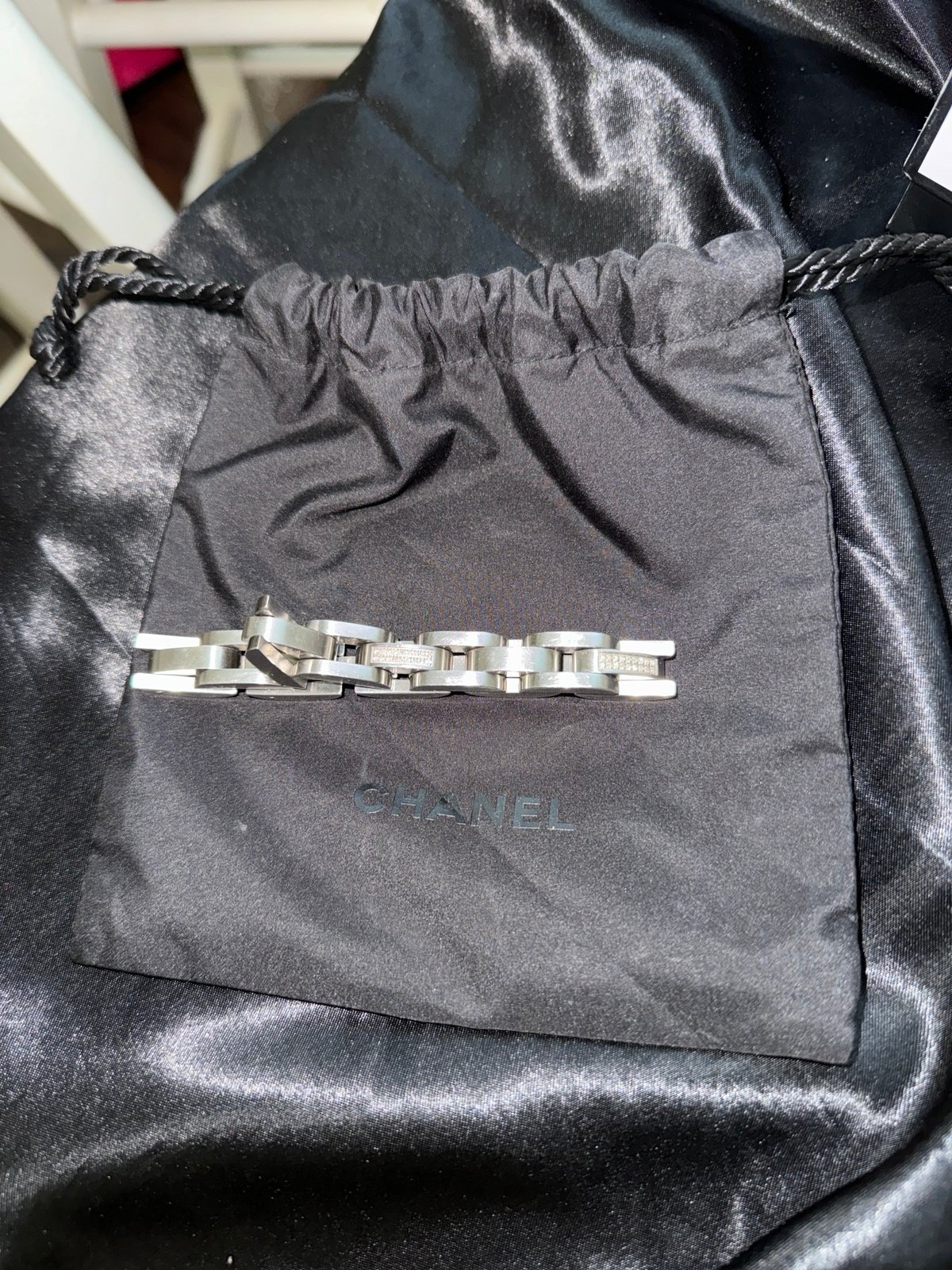 Men’s steel diamond bracelet