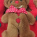 Christmas North American Ginger Bear Stocking Stuffed Animal 19 Plush Bag 1988