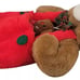 Christmas North American Ginger Bear Stocking Stuffed Animal 19 Plush Bag 1988