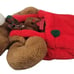 Christmas North American Ginger Bear Stocking Stuffed Animal 19 Plush Bag 1988