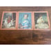 NIB Vintage Copper Framed Silk Pictures Set of 3