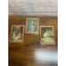 NIB Vintage Copper Framed Silk Pictures Set of 3