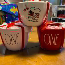 Rae Dunn valentine measuring cups