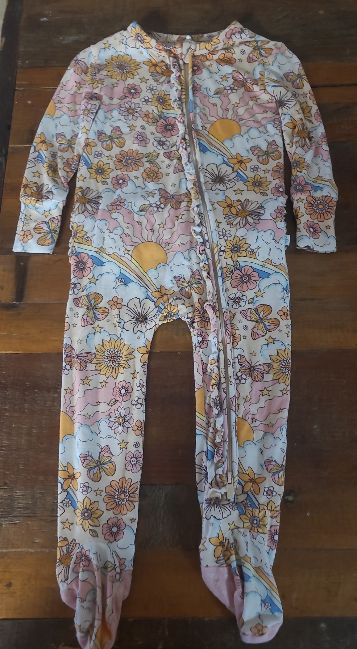 Posh Peanut pajamas 12-18 mons Dolly print