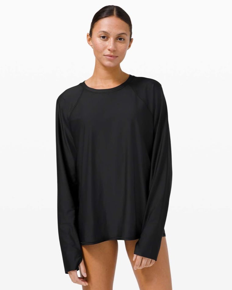Lululemon Waterside Relaxed UVP Long-Sleeve size S blk