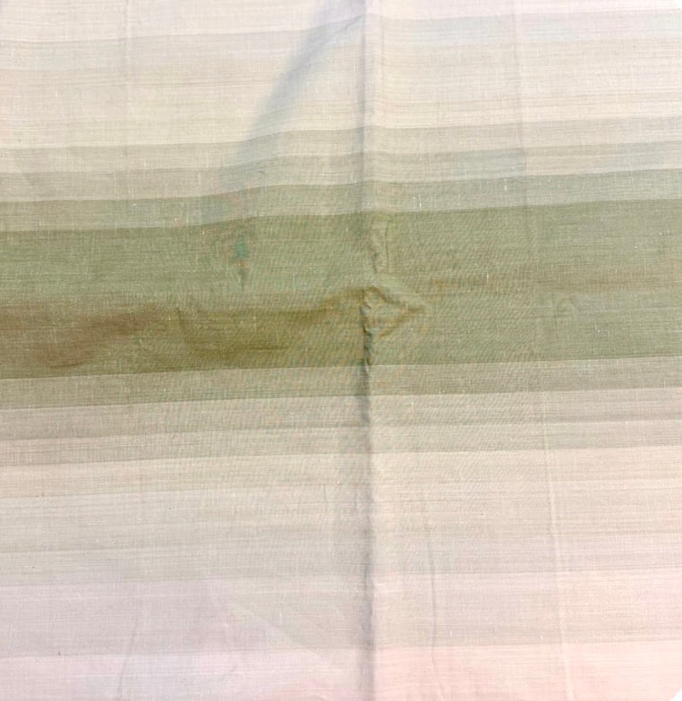 2.75 Yards Vintage Ralph Lauren Ombre Stripe Fabric in Sage Green